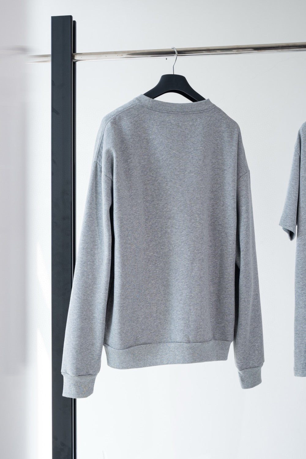 Dior Men's Spring and Autumn Gray Embroidered Letter Logo Round Neck Cotton Long Sleeve Sweatshirt Pullover #72898