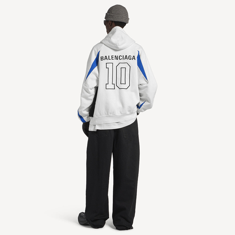 Balenciaga Men's Balenciaga NBA Collaboration Oversized Zip-up Hoodie in Black multicolor #377157
