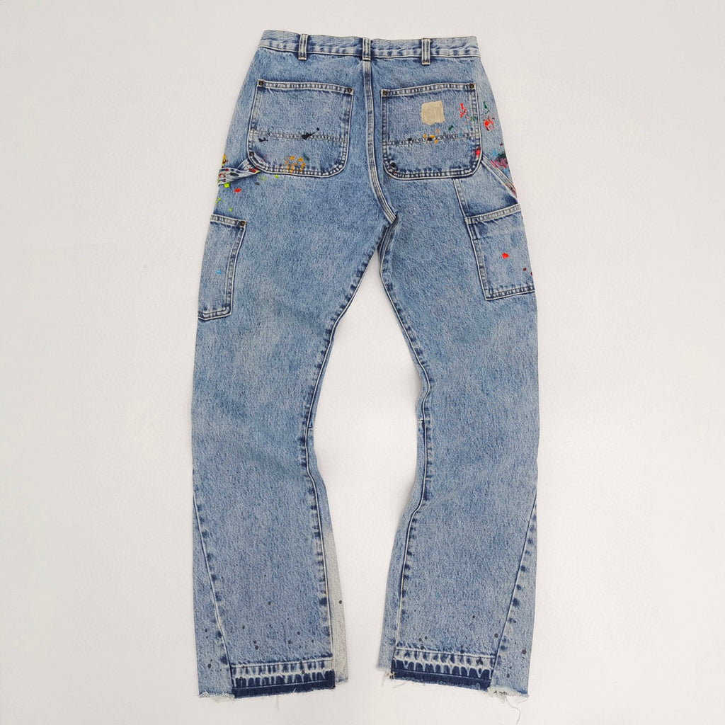 Gallery Dept Vintage Blue Spliced Jeans Pants #96557