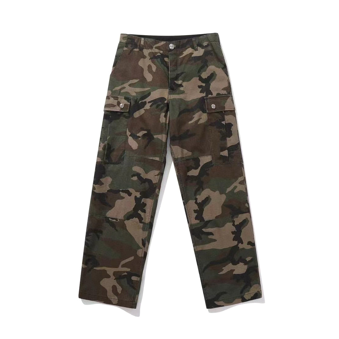 Chrome Hearts Men's Spring and Autumn Camouflage Printed Three-dimensional Pocket Work Pants #75746
