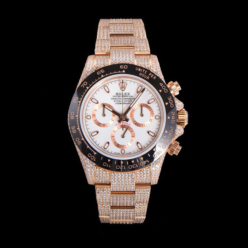 Rolex Cosmograph Stainless Steel and Diamonds Mechanical Watch #97786