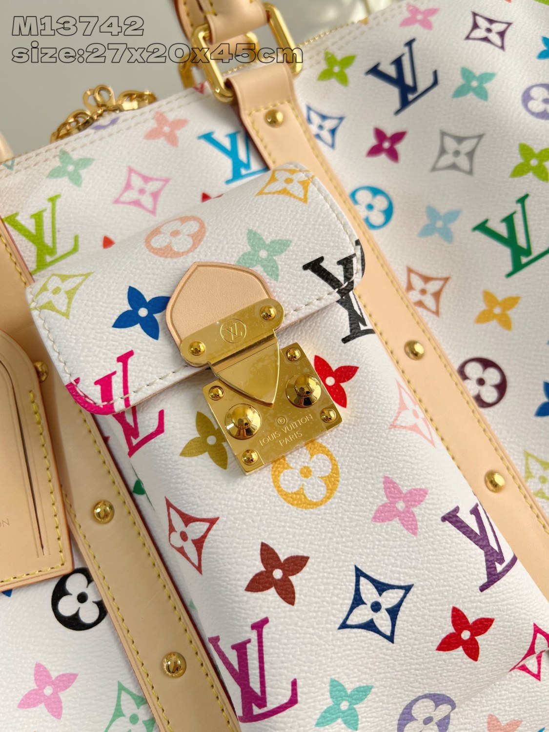 Louis Vuitton Keepall Bandoulière 45 Men's Detachable Adjustable Shoulder Strap Zipper Closure Canvas with Colorful Print Shoulder Handbag Bag Bags #75241