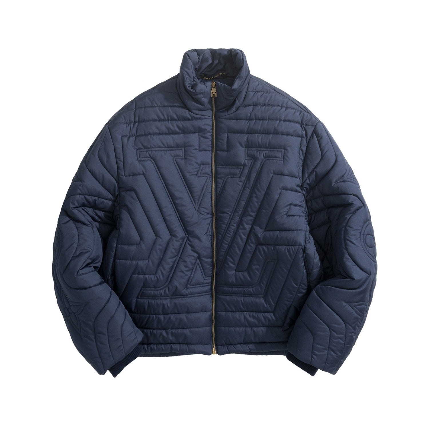 Louis Vuitton Men's and Women's Autumn/Winter Fashion Casual Solid Color Zipper Letter Embroidery Jacket #78377