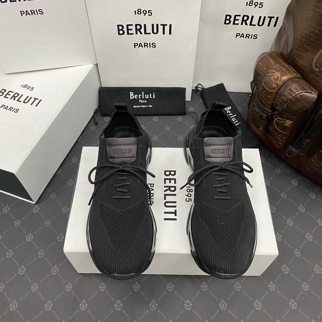 Berluti Shadow Men's Temperament Versatile Commuter Style Casual Comfortable Sneakers Shoes #77152