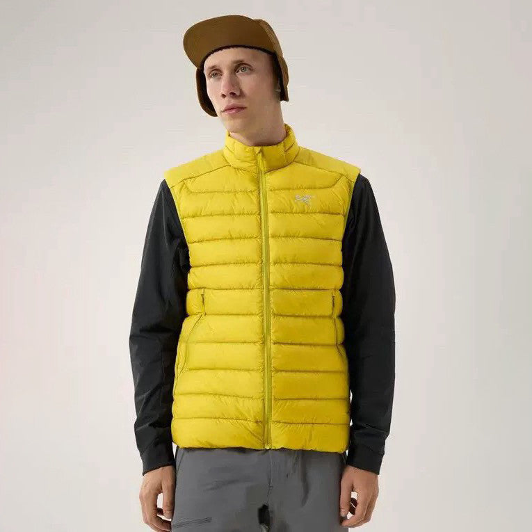 Arcteryx Men's Fall/Winter Fashion Casual High Neck Zipper Sleeveless Thermal Vest #79431