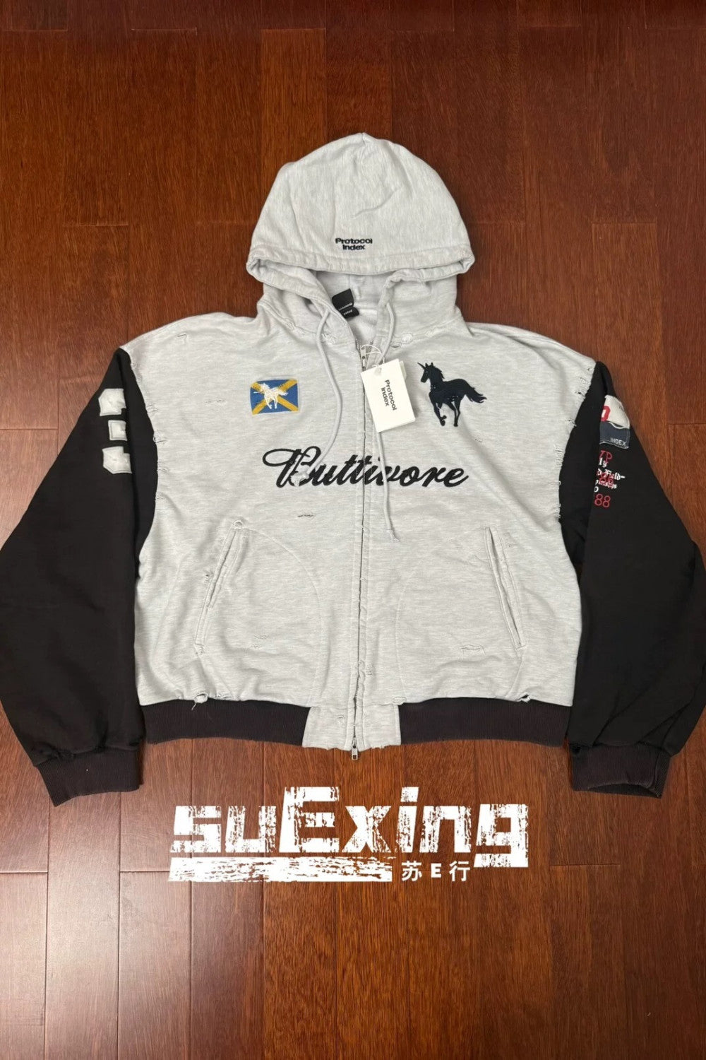 Protocol Index Buttivore Zip Hoodie White #334224