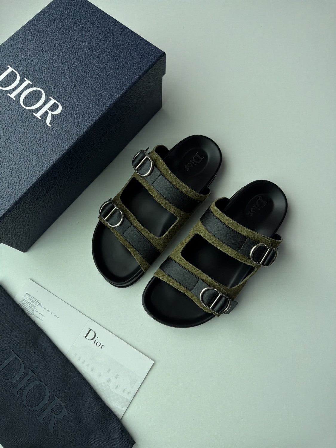 DIOR Dior Aqua Sandal Beige and Black Dior Oblique Jacquard #382615