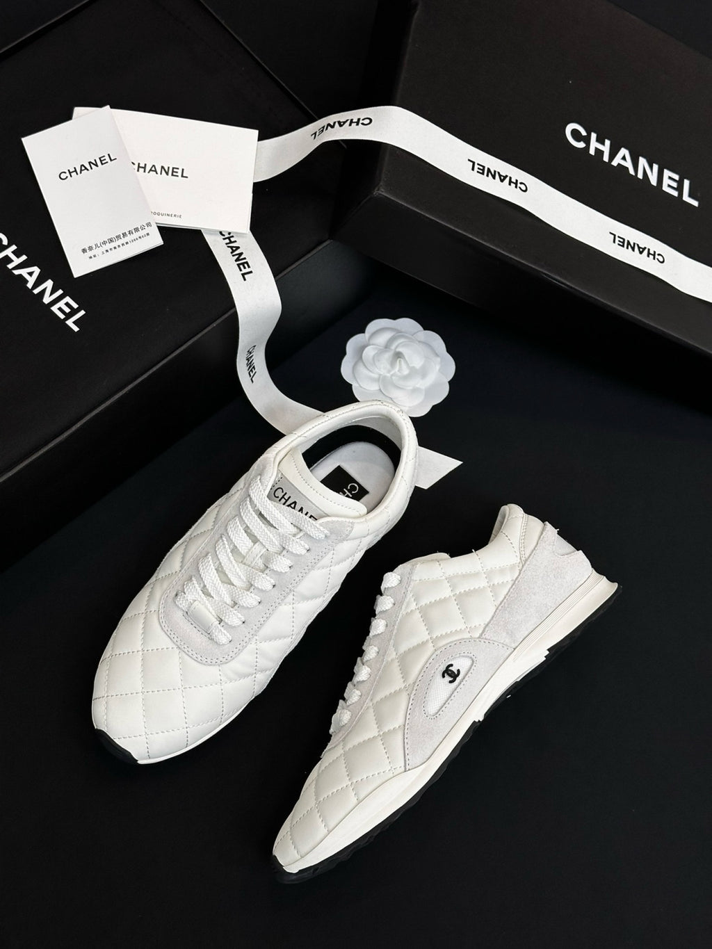 Chanel Trainers Calfskin Suede Calfskin #333965