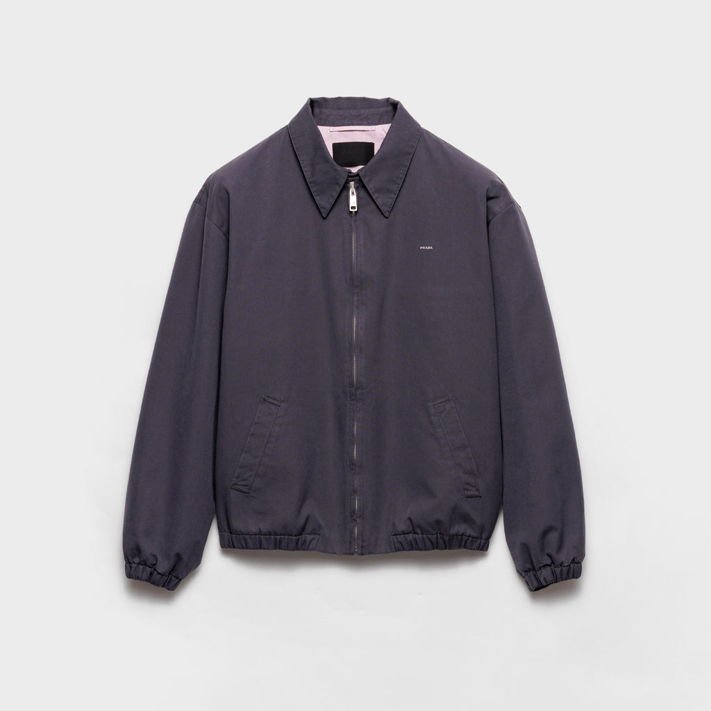 Prada Men's Spring/Fall Casual Fashion Solid-Color Collared Zipper Gentleman Style Cotton Jacket #79135