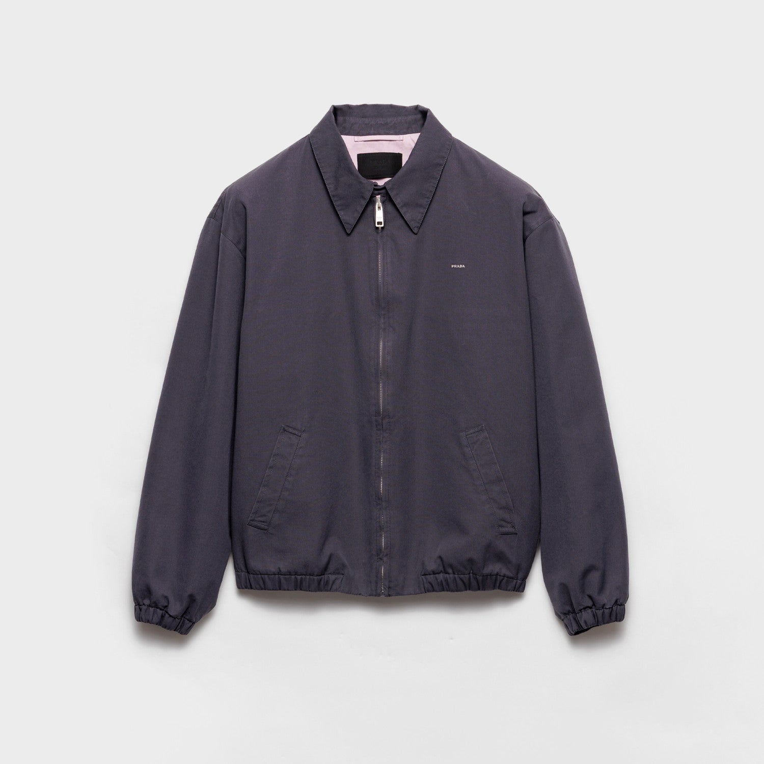 Prada Men's Spring/Fall Casual Fashion Solid-Color Collared Zipper Gentleman Style Cotton Jacket #79135