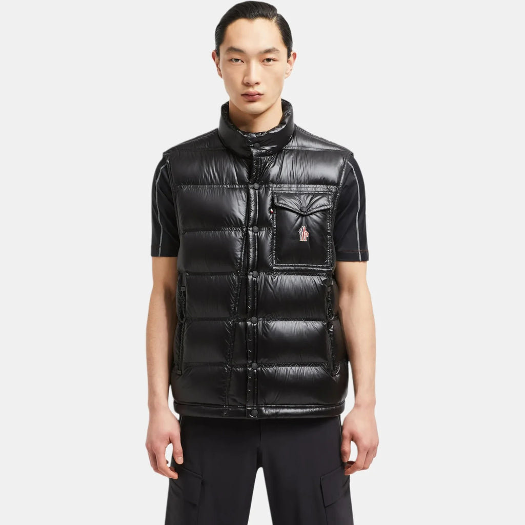 Moncler Grenoble Nantu Collection Men's And Women's Zipper Pocket Reflective Details Vest  Black #332207