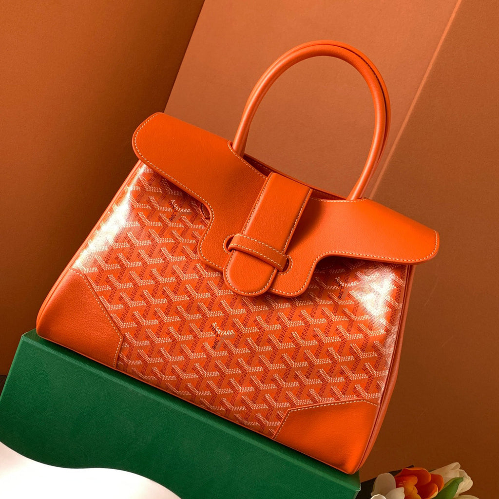 GOYARD Men's And Women's Fashion Classic Color Blocked Print Leather Tote Handbag Bag Bags SAIGOCMMLTY-01CL03P #78819
