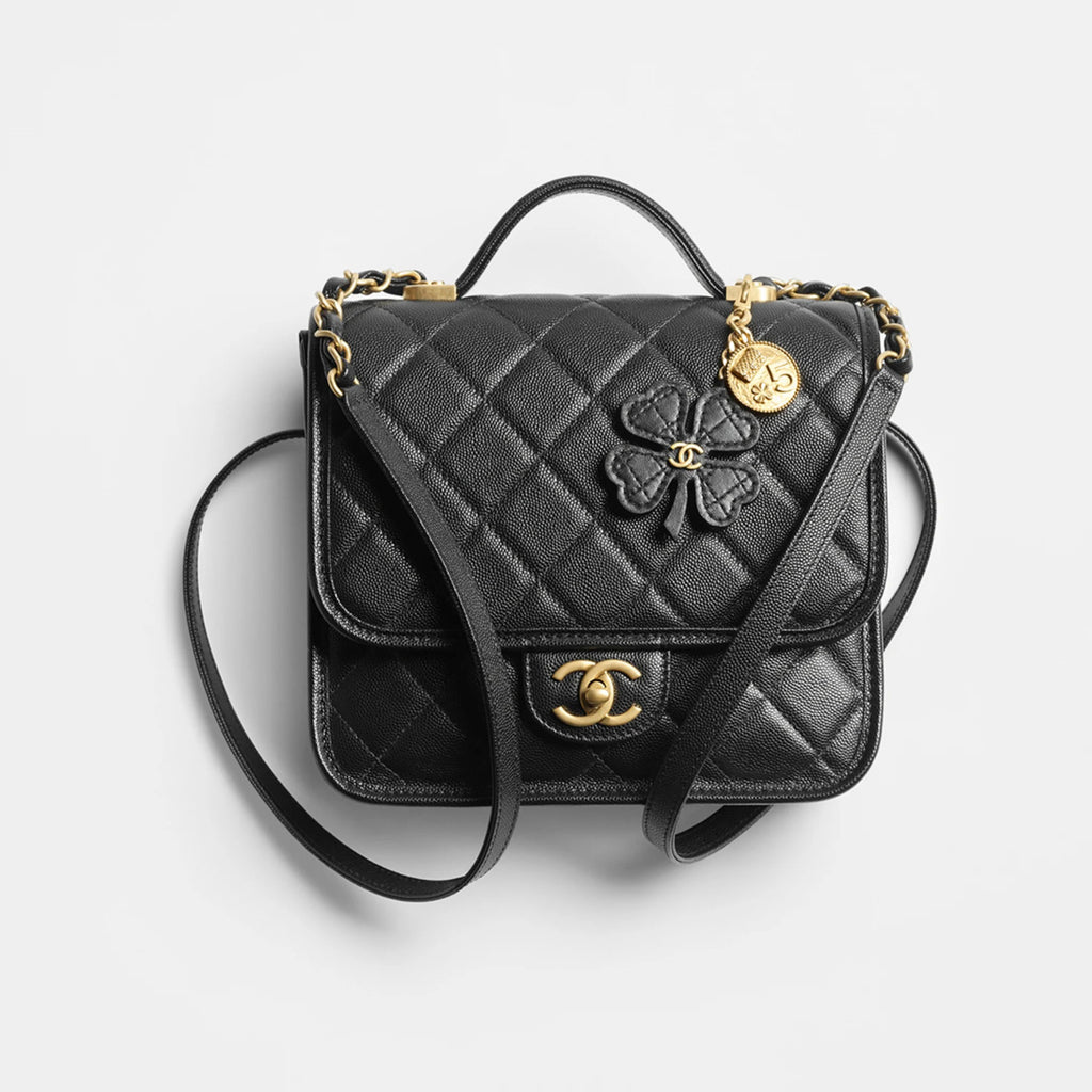 Chanel Women's Fashion Classic Solid-Color Flap Leather Backpack with Sand Gold Buckle and Metal Hardware Bag Bags AS5715-B21400-94305 #78759
