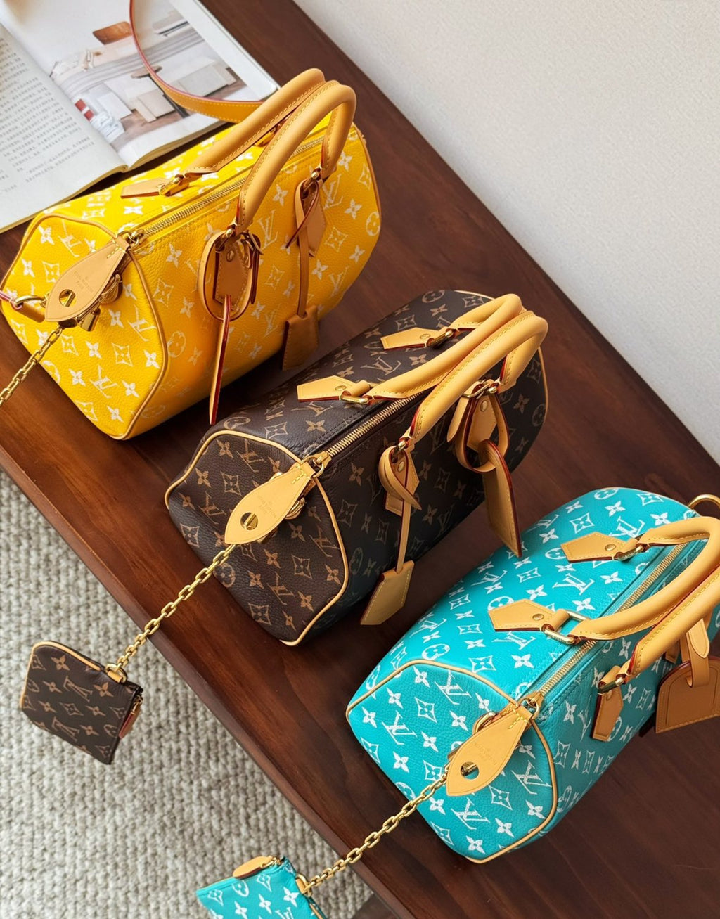 Louis Vuitton Sac Speedy P9 Men's and Women's Solid Color Classic Print Fashion Adjustable and Detachable Shoulder Strap Pillow-Shaped Bag Shoulder Bag Crossbody Bag Bags #78117