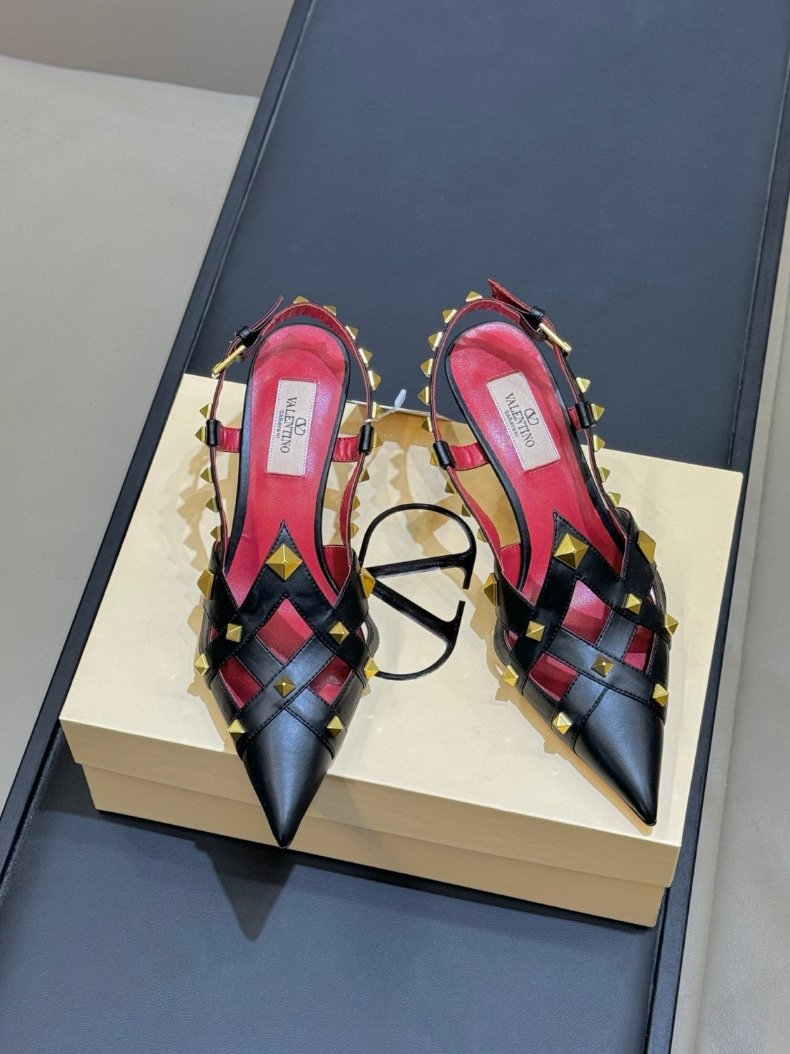 Valentino Women's Studdy Slingback Pumps #336908