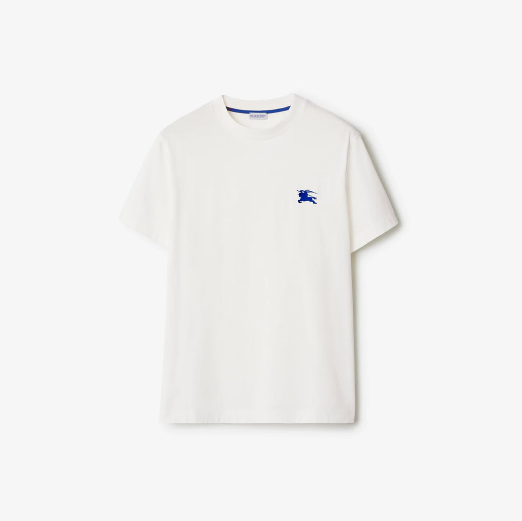 Burberry Men's Spring And Summer Embroidery Logo Solid Colour Cotton T-shirt Fashion Casual Trend Versatile Tee Round Neck Short-sleeved Shirt #71797