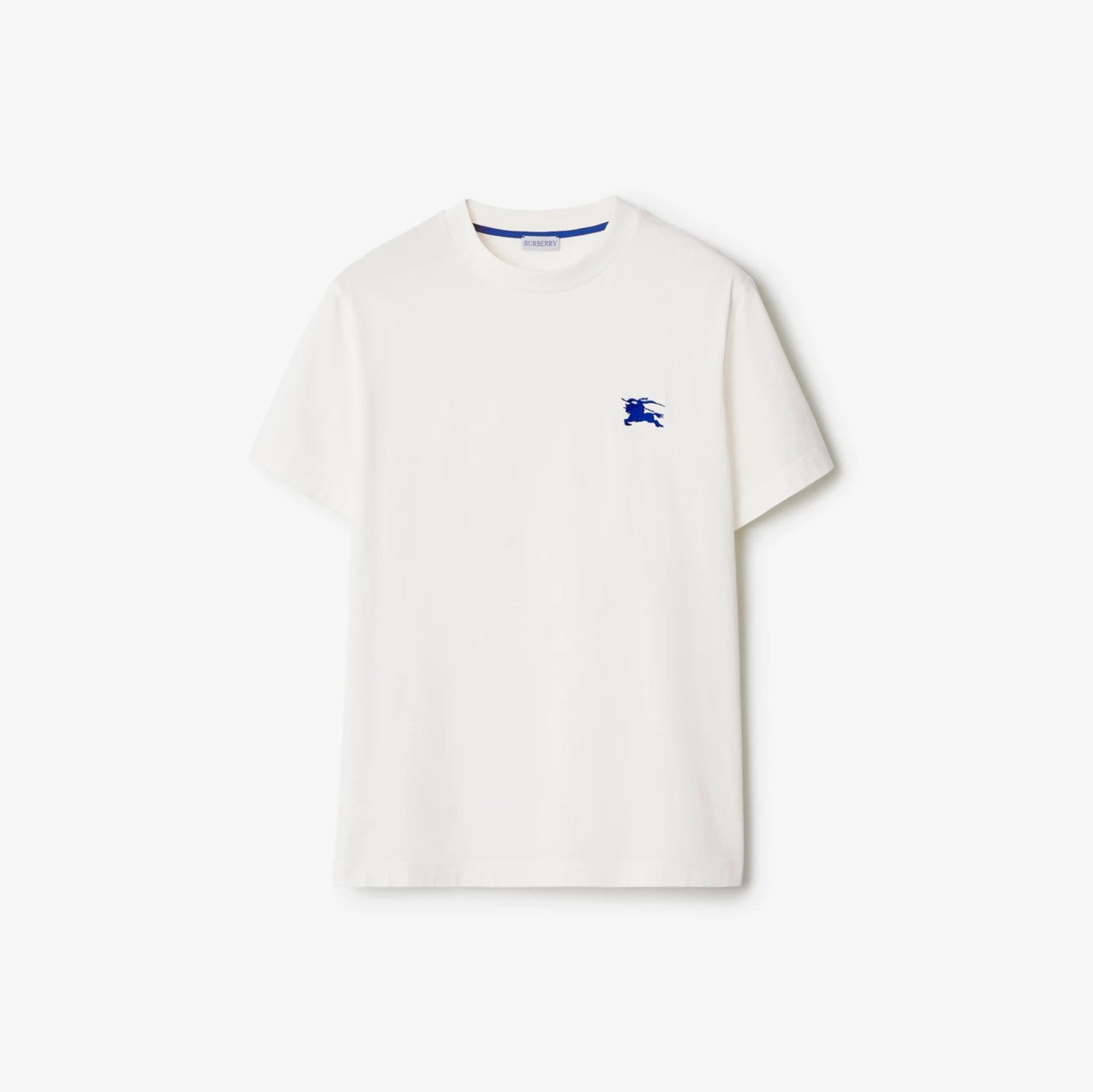 Burberry Men's Spring And Summer Embroidery Logo Solid Colour Cotton T-shirt Fashion Casual Trend Versatile Tee Round Neck Short-sleeved Shirt #71797