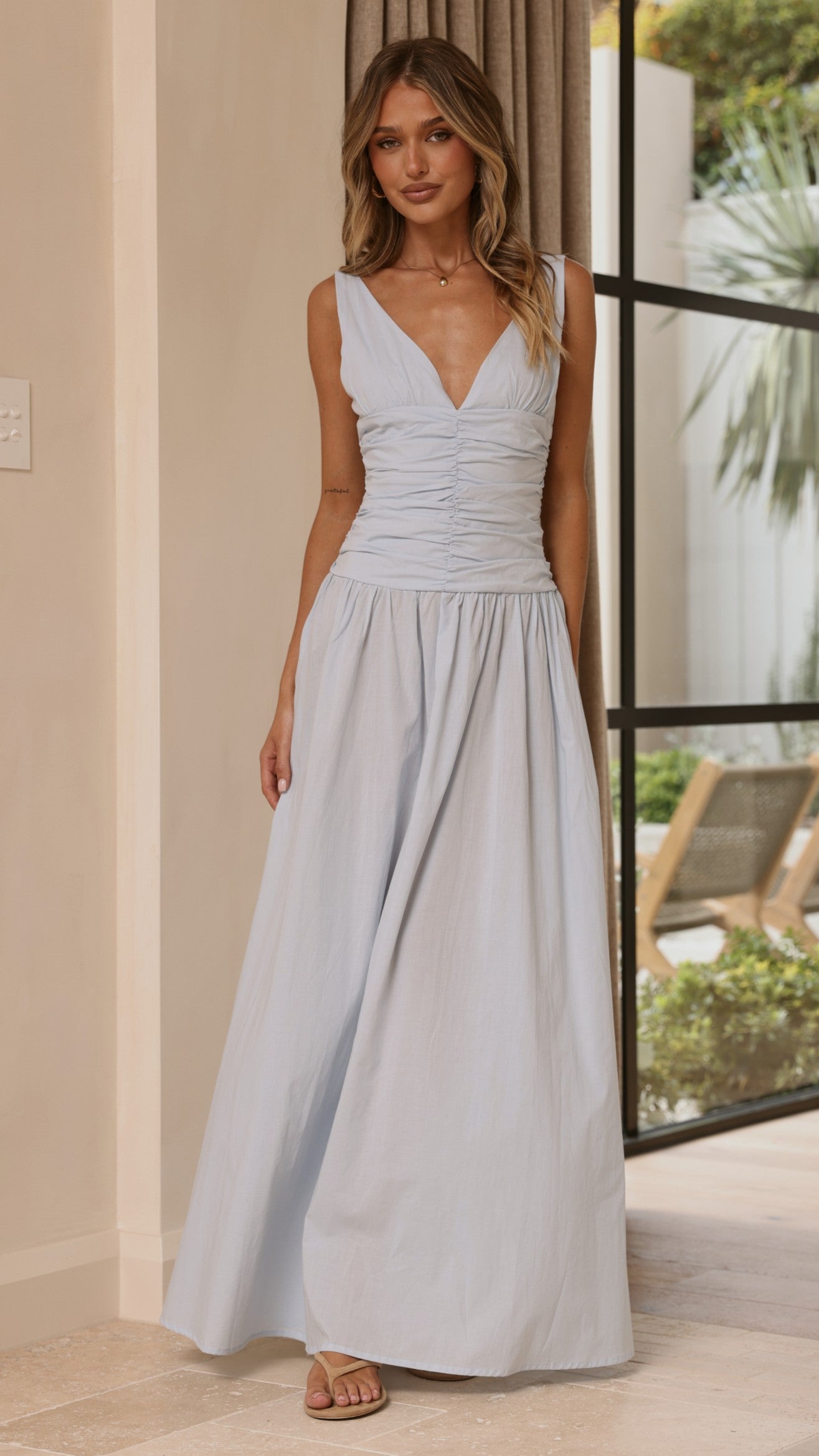 Sanya Maxi Dress - Blue