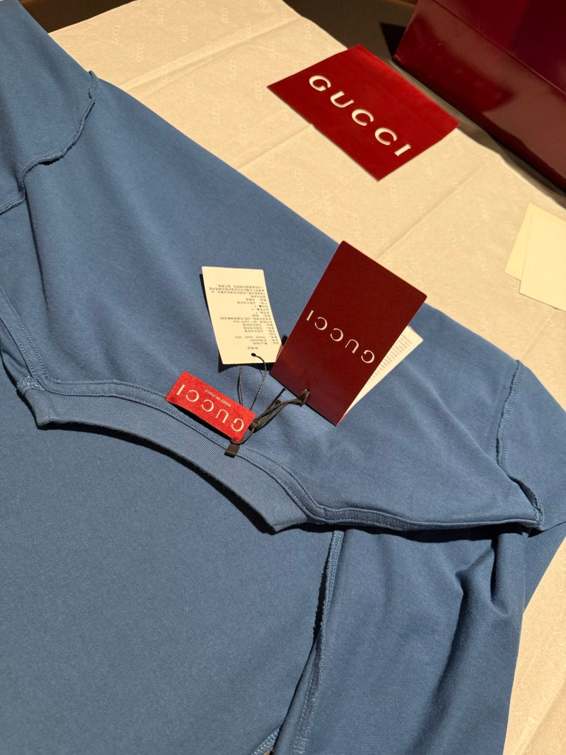 Gucci Men's And Women's Spring/Summer Solid Color Fashion Casual Gradient Print Plain Weave Long Sleeve Round Neck Sweatshirt #78275