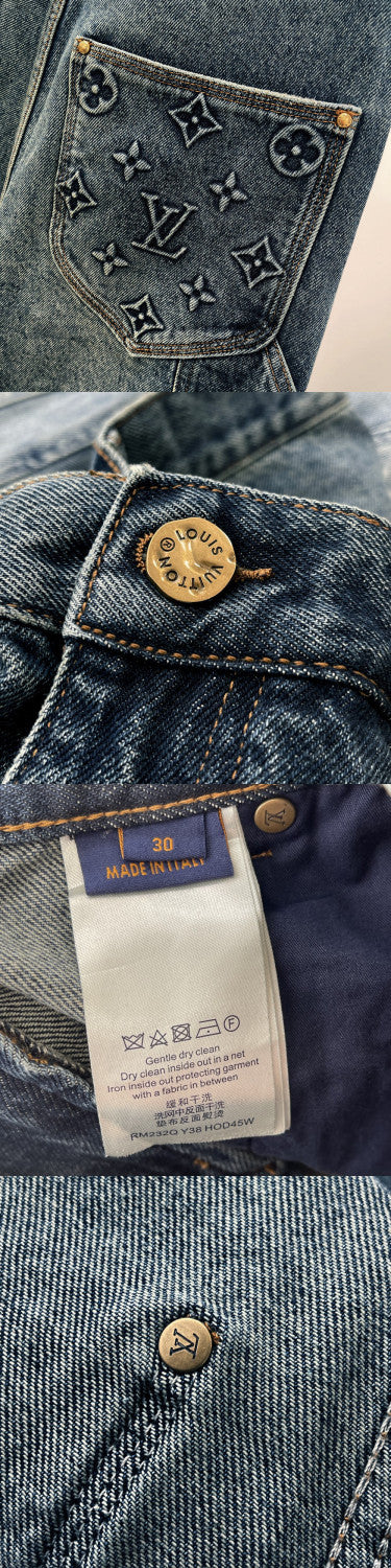 LouisVuitton Spring And Autumn Long Sleeved Denim Coat and Pants Set #94515