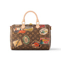 Louis Vuitton Speedy Bandoulière 30 Women's Flight Mode Vintage Iconic Monogrammed Coated Canvas Shoulder Crossbody Tote Bag Bags #75371