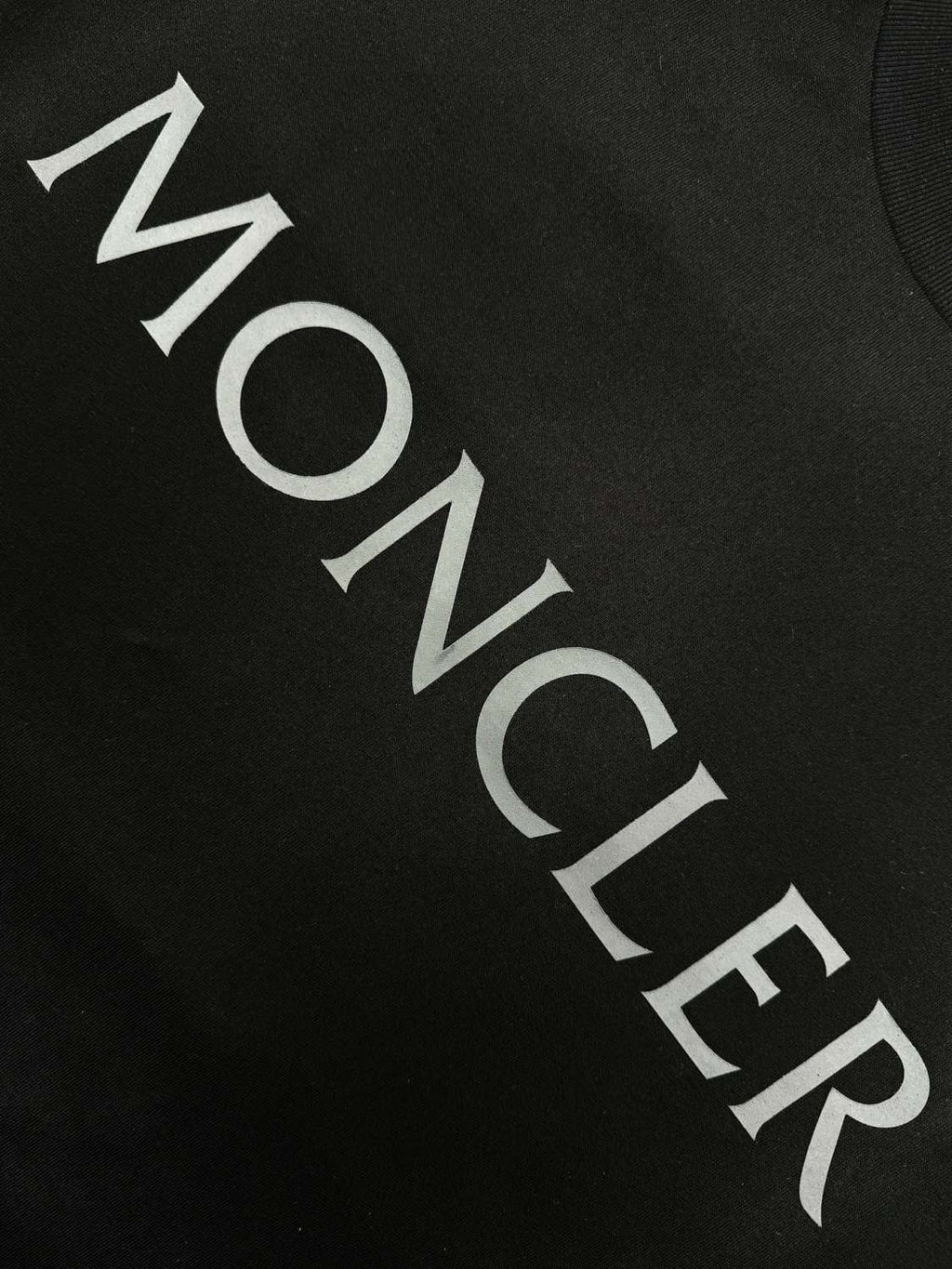 Moncler Men's Summer Solid Color Letter Logo Printed Round Neck Short Sleeve T-Shirt #74955