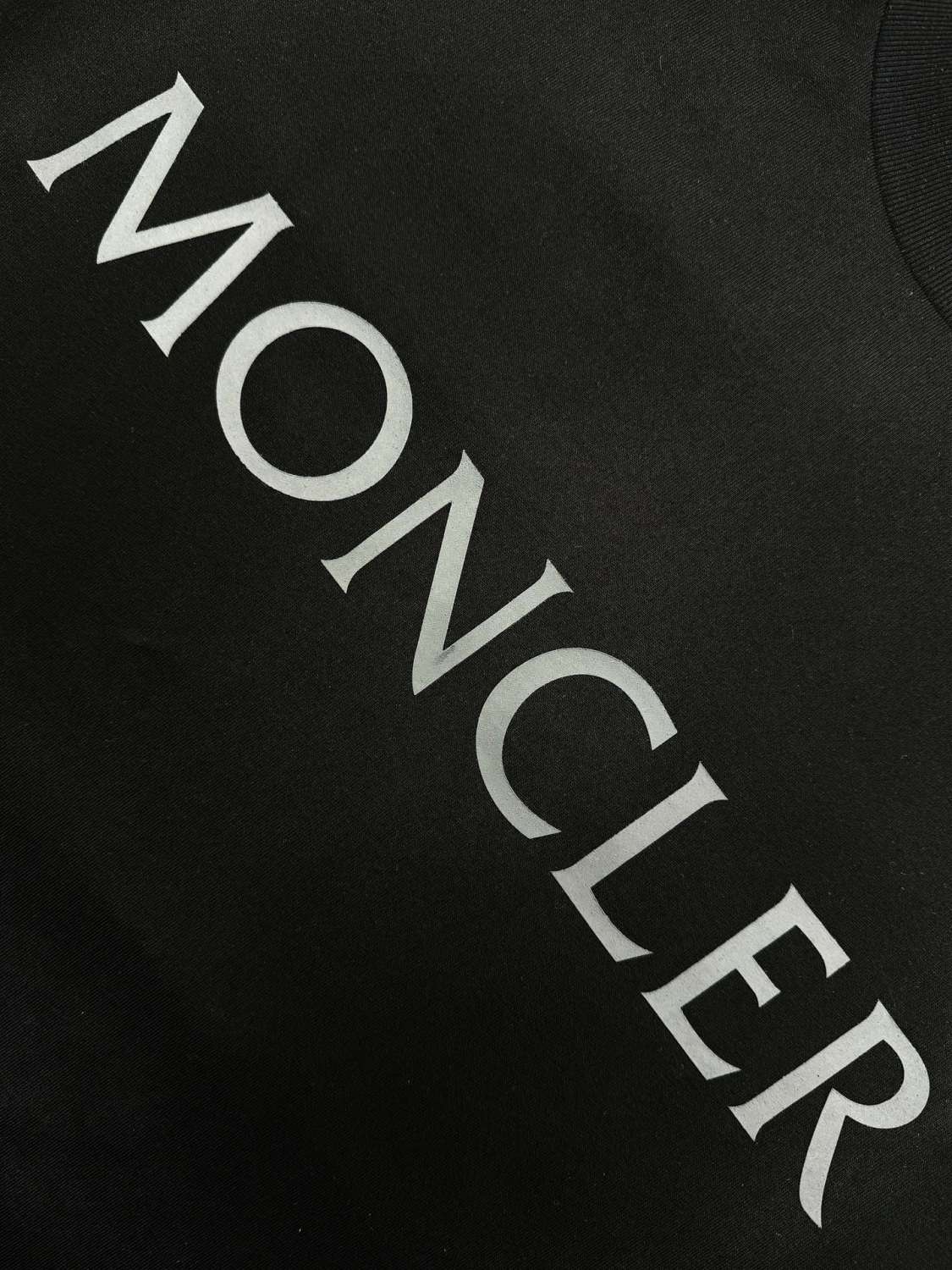 Moncler Men's Summer Solid Color Letter Logo Printed Round Neck Short Sleeve T-Shirt #74955