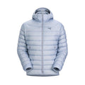 Arcteryx Men's Solid Color Zipper Lightweight Goose Down Windproof Long Sleeve Hooded Puffer Down Jacket #71889