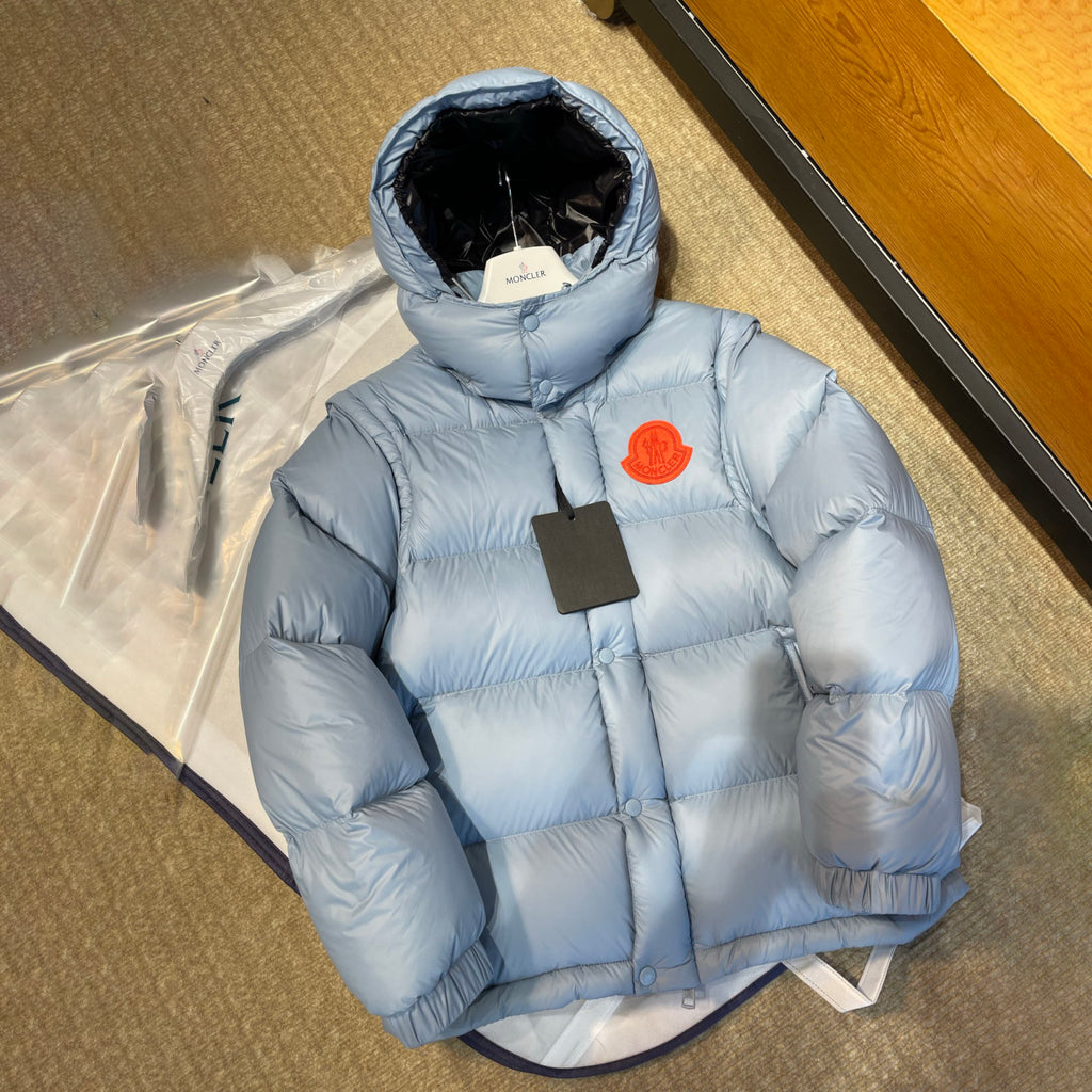Moncler Men's Fall/Winter Fashion Classic Solid Color Zipper Hooded Cotton Jacket Long Sleeve Down Jacket Thick Coat Jacket #79243