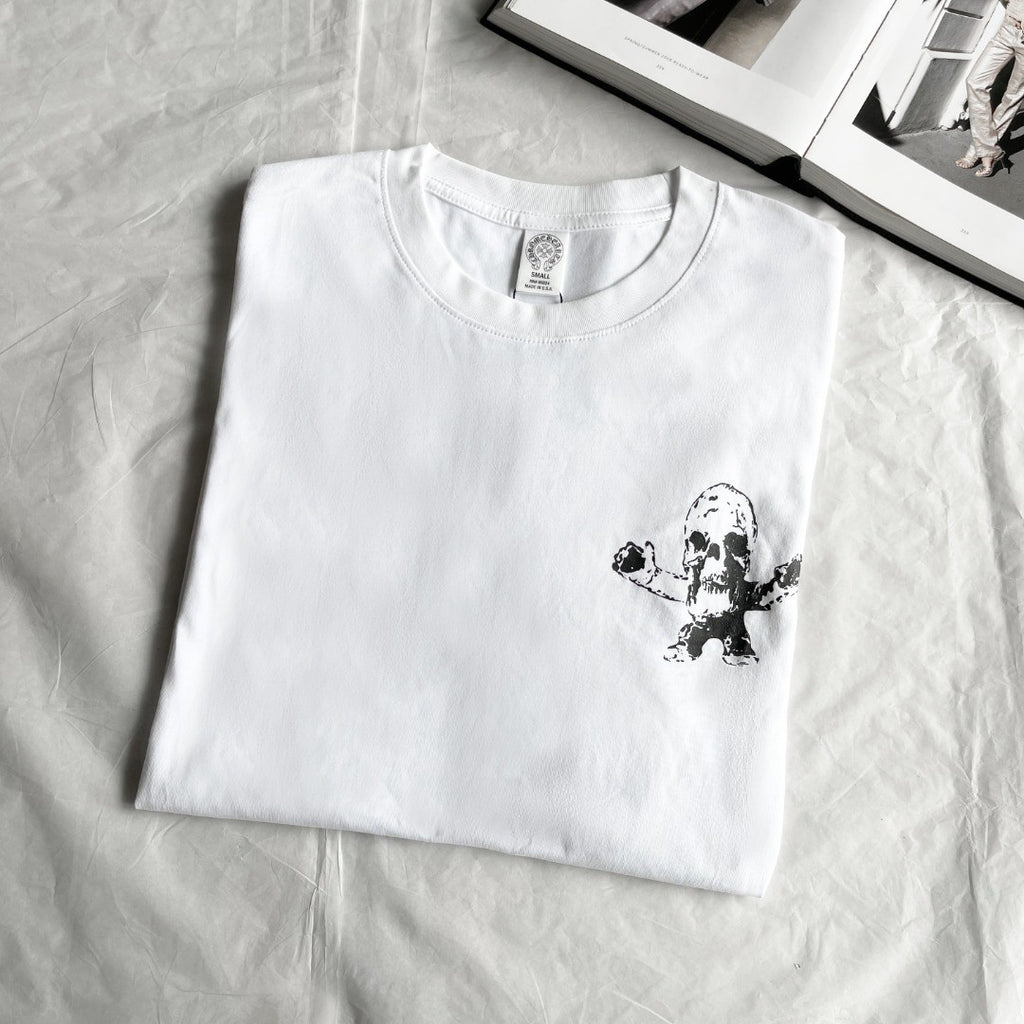 Chrome Hearts Men Women Summer Fashion Solid Color Foti Skull Print Casual Round Neck Short Sleeve T-Shirt Ngvp #8583