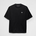 Prada Men's Spring Black Logo Logo Crew Neck Pullover Short Sleeve T-Shirt #73286