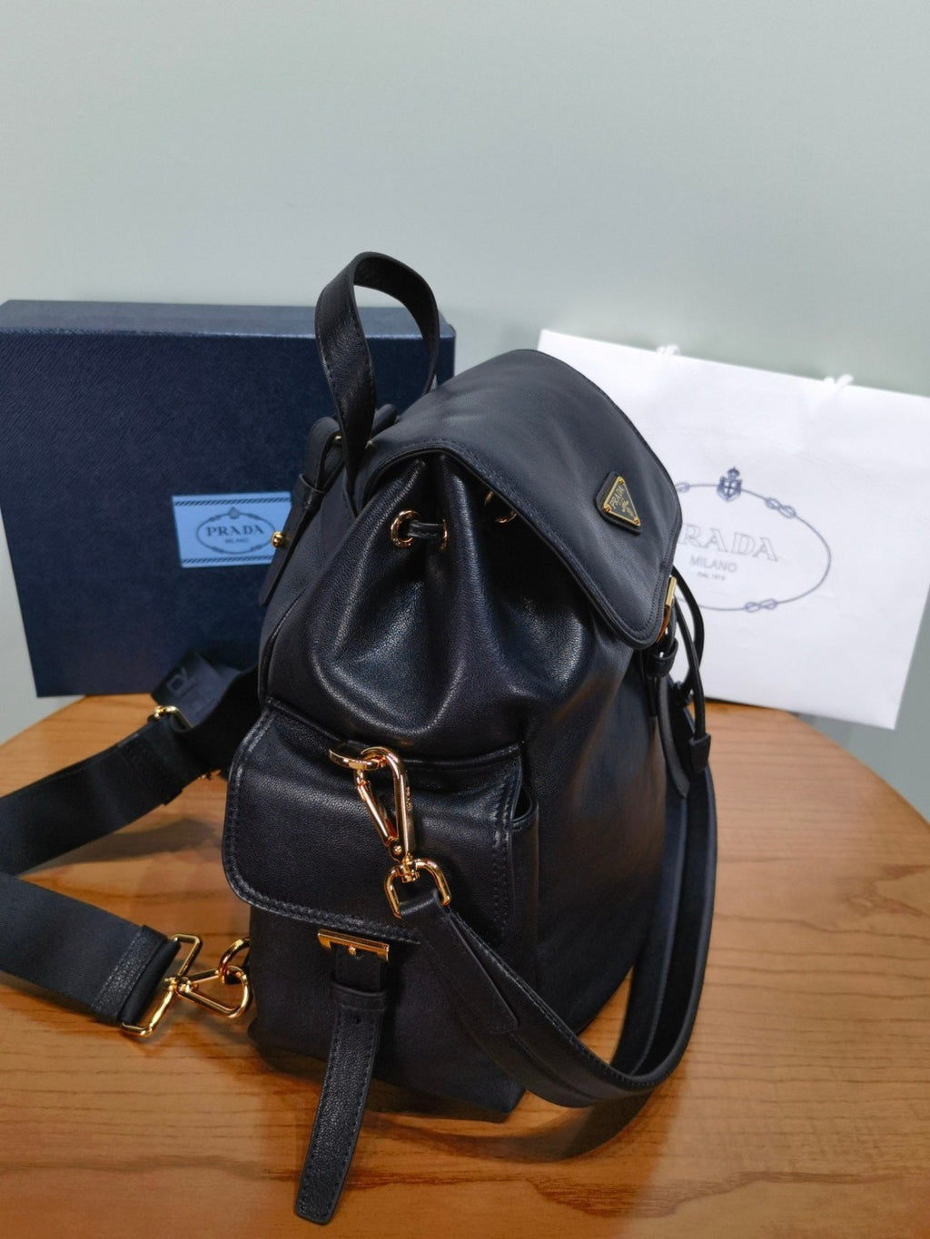 Prada Autumn/Winter 2025 Explore Collection Nappa Leather Backpack Shoulder Bag 1BZ080 Bags #82541A