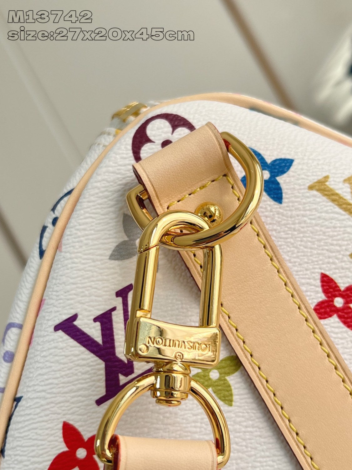Louis Vuitton Keepall Bandoulière 45 Men's Detachable Adjustable Shoulder Strap Zipper Closure Canvas with Colorful Print Shoulder Handbag Bag Bags #75241