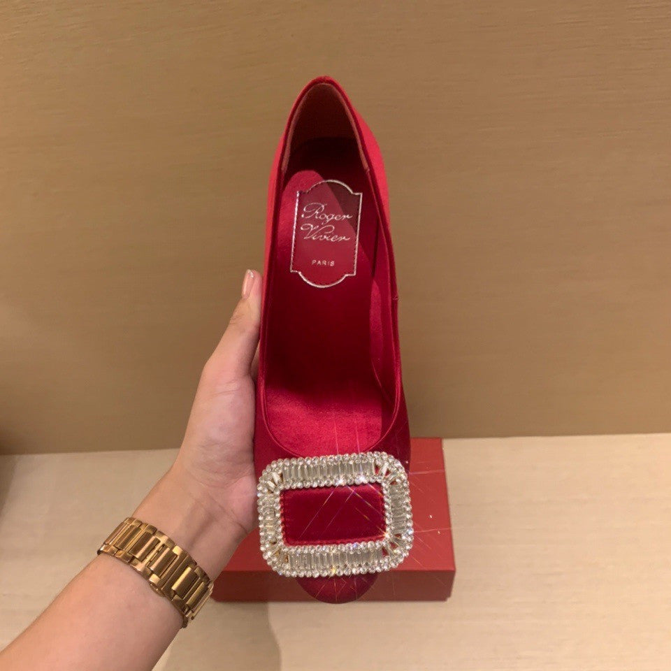 Roger Vivier Silk 6.5cm High Heels#336056