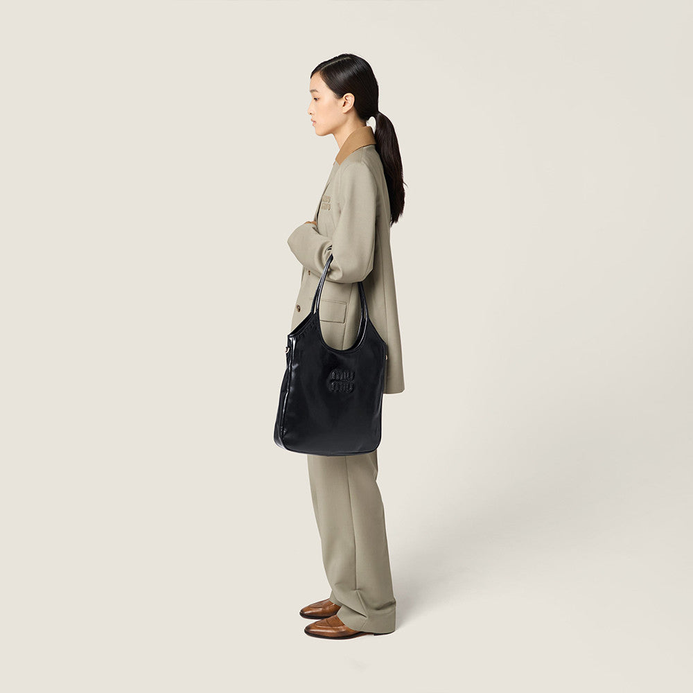MiuMiu Black Ivy Leather Bag #336426