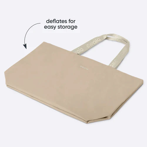 Owala The Cloud Inflatable insulation. Packs flat. 16L capacity Beige Babe