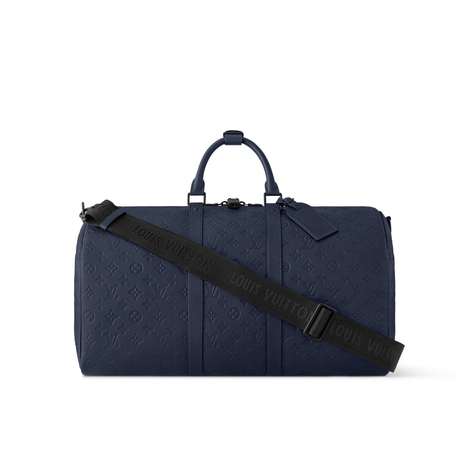 Louis Vuitton KEEPALL BANDOULIÈRE 50 Men's Detachable Adjustable Shoulder Strap Zipper Closure Coated Canvas Quilted Leather Single Shoulder Crossbody Handbag Travel Bag Bags #76838