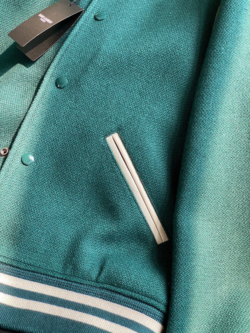 Saint Laurent Teddy Jacket In Wool Ngvp #691