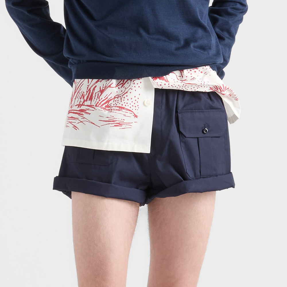 PRADA Khaki Cotton Poplin Bermudas #377406