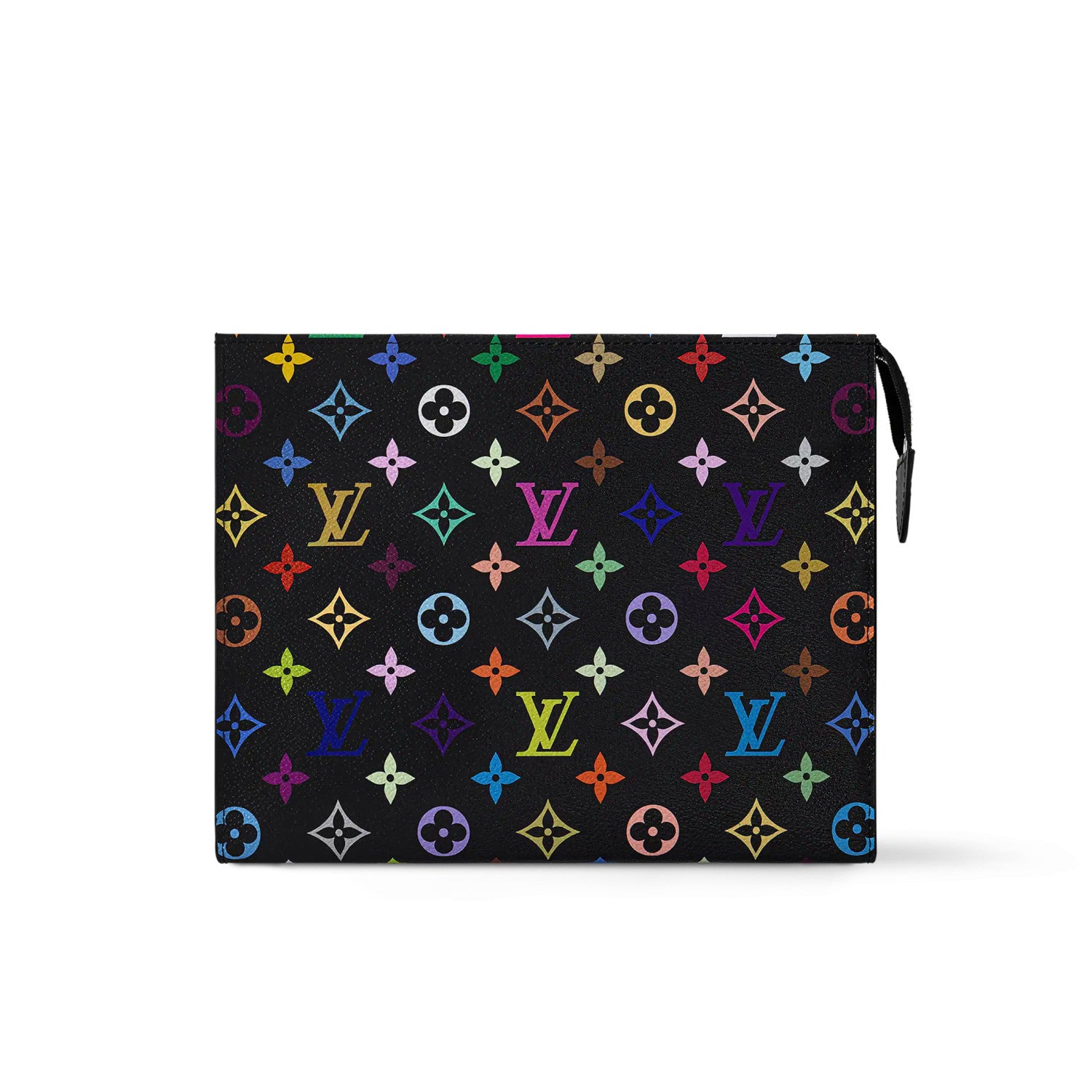 Louis Vuitton LV x TM Toiletry Pouch Men's and Women's Colorful Alphabet Print Zipper Leather Clutch Bag Toiletry Bags #77915