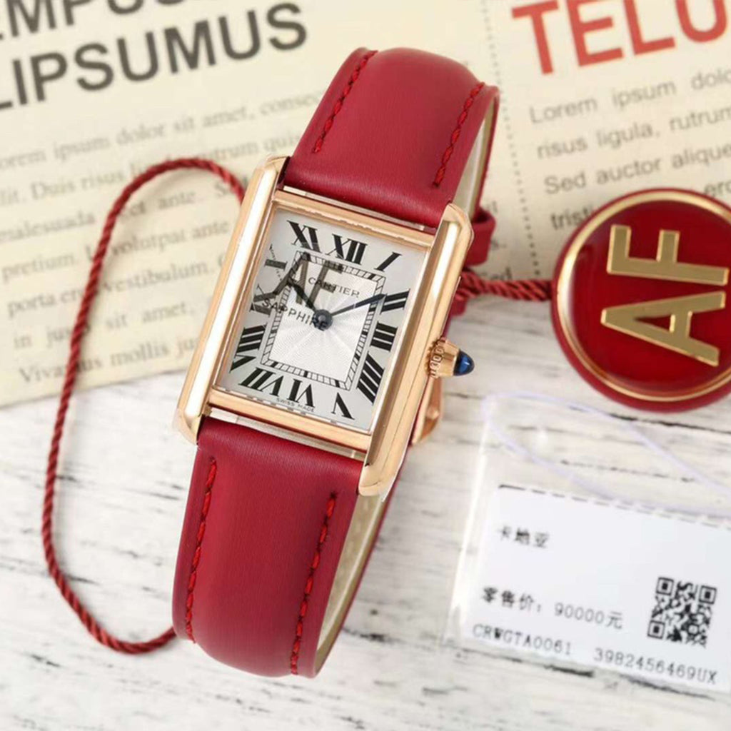 Cartier Tank Must De Cartier Watch Small Model Women's Fashionable And Luxurious Watch #81212