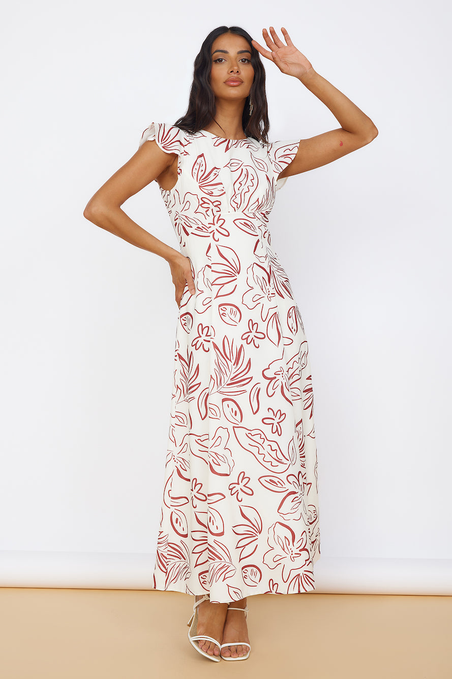 Star of Destiny Maxi Dress White