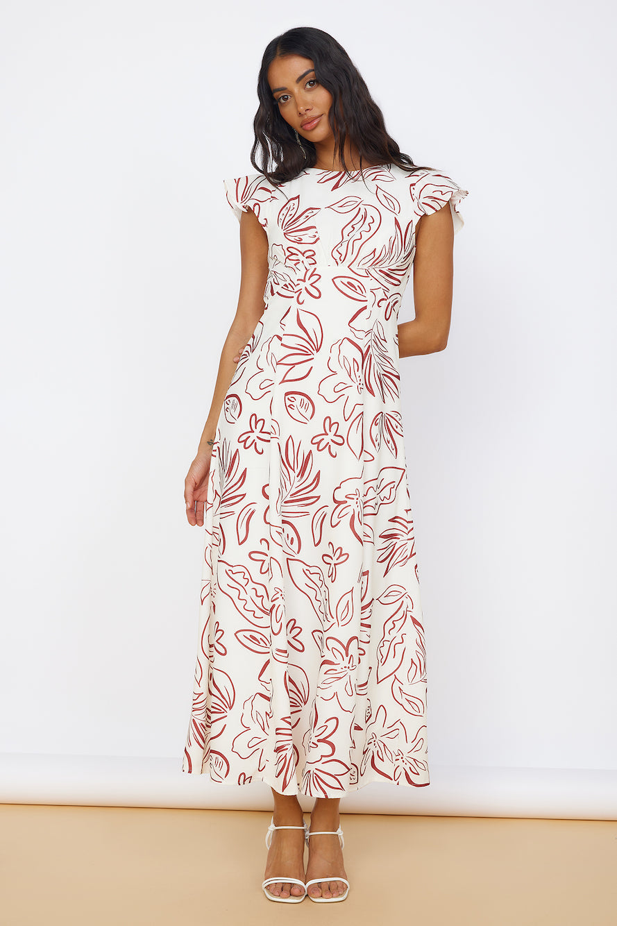 Star of Destiny Maxi Dress White