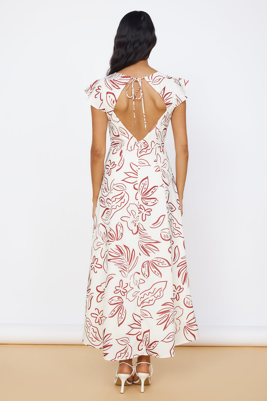 Star of Destiny Maxi Dress White