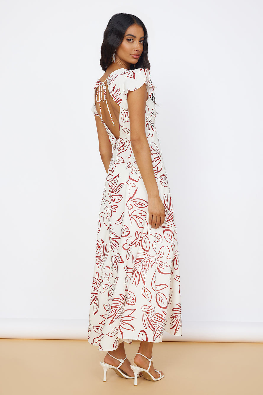 Star of Destiny Maxi Dress White