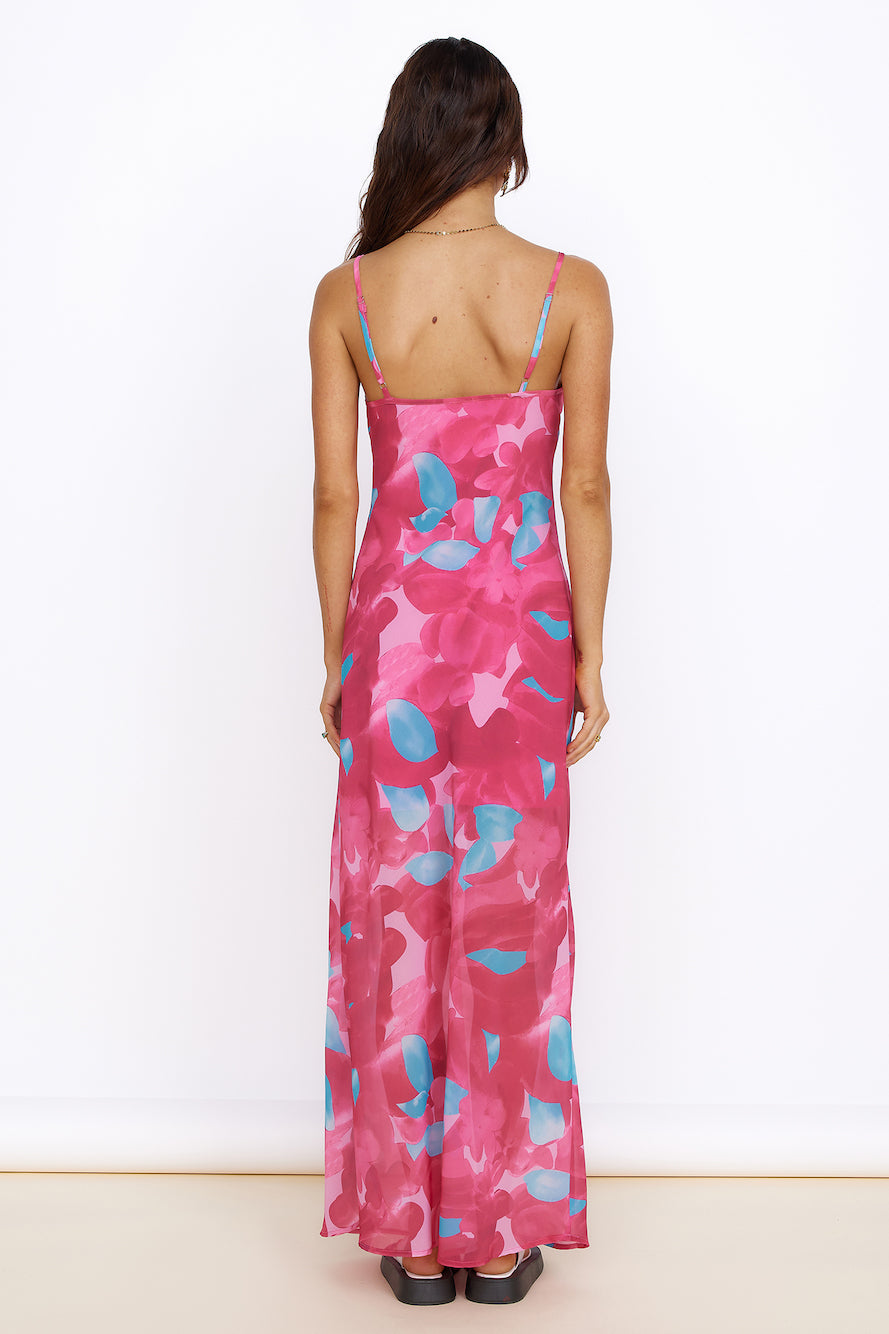 Make Up My Mind Maxi Dress Pink
