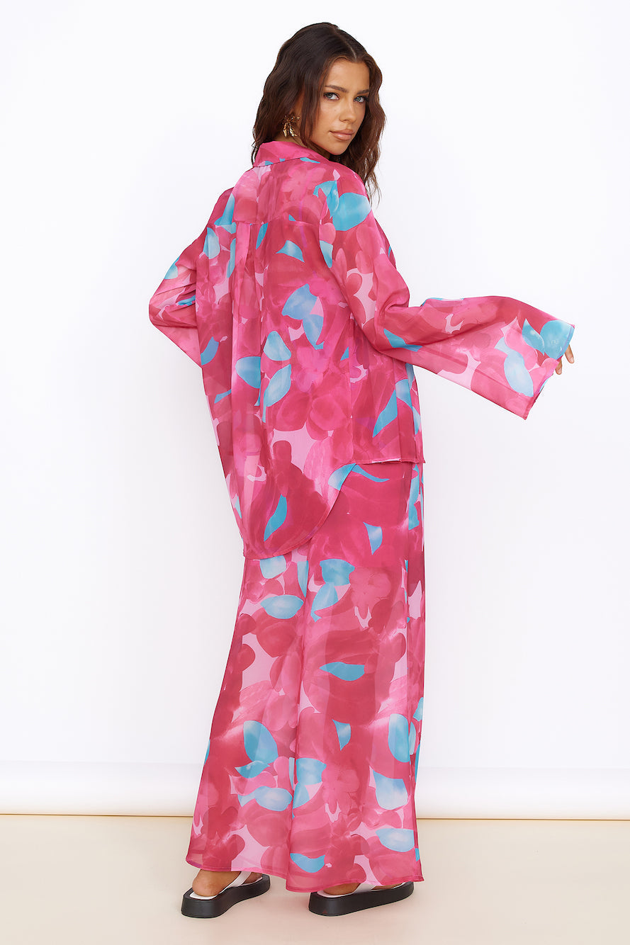 Make Up My Mind Maxi Dress Pink