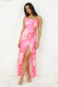 Strawberry Sunset Maxi Dress Pink