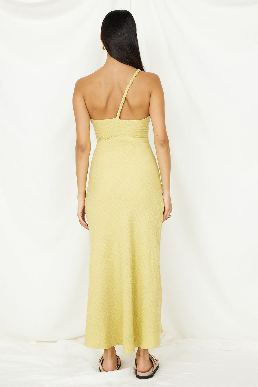 Wrinkle In Time Maxi Dress Yellow