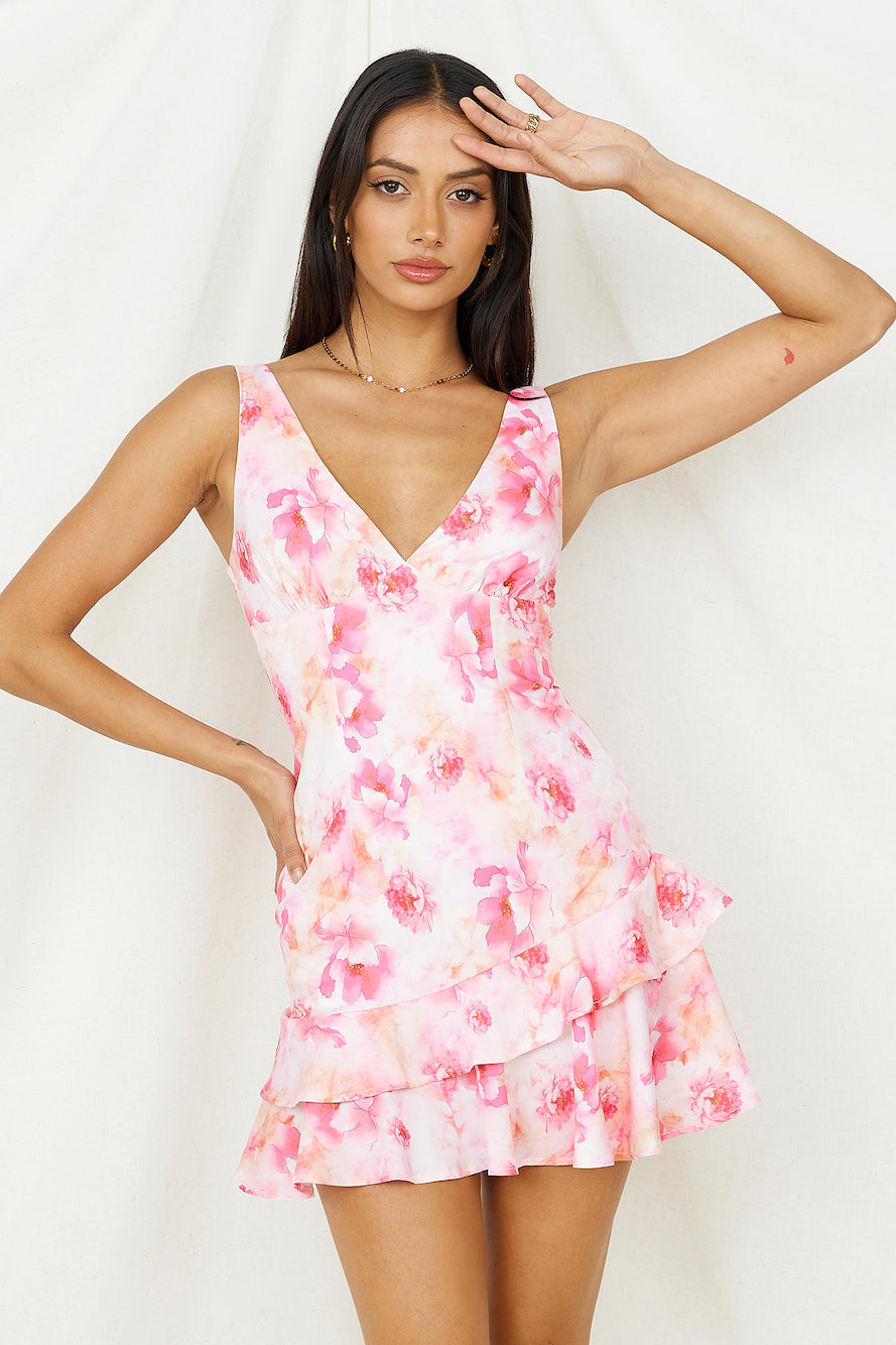 Zephyr Nights Mini Dress Pink